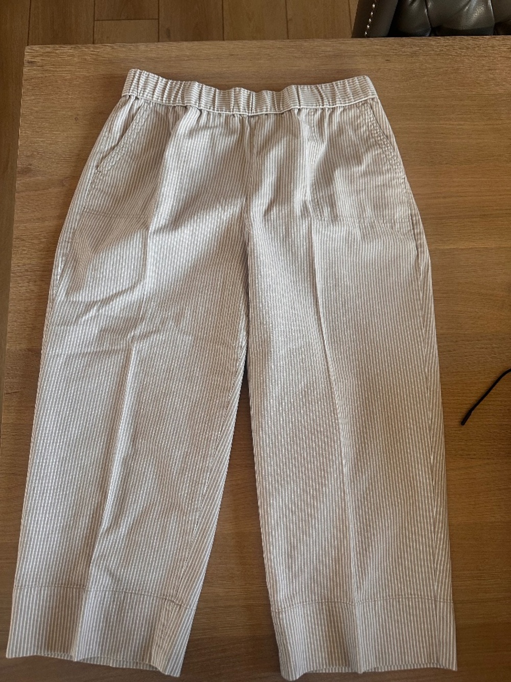 Talbot's Striped Straight Leg Chinos